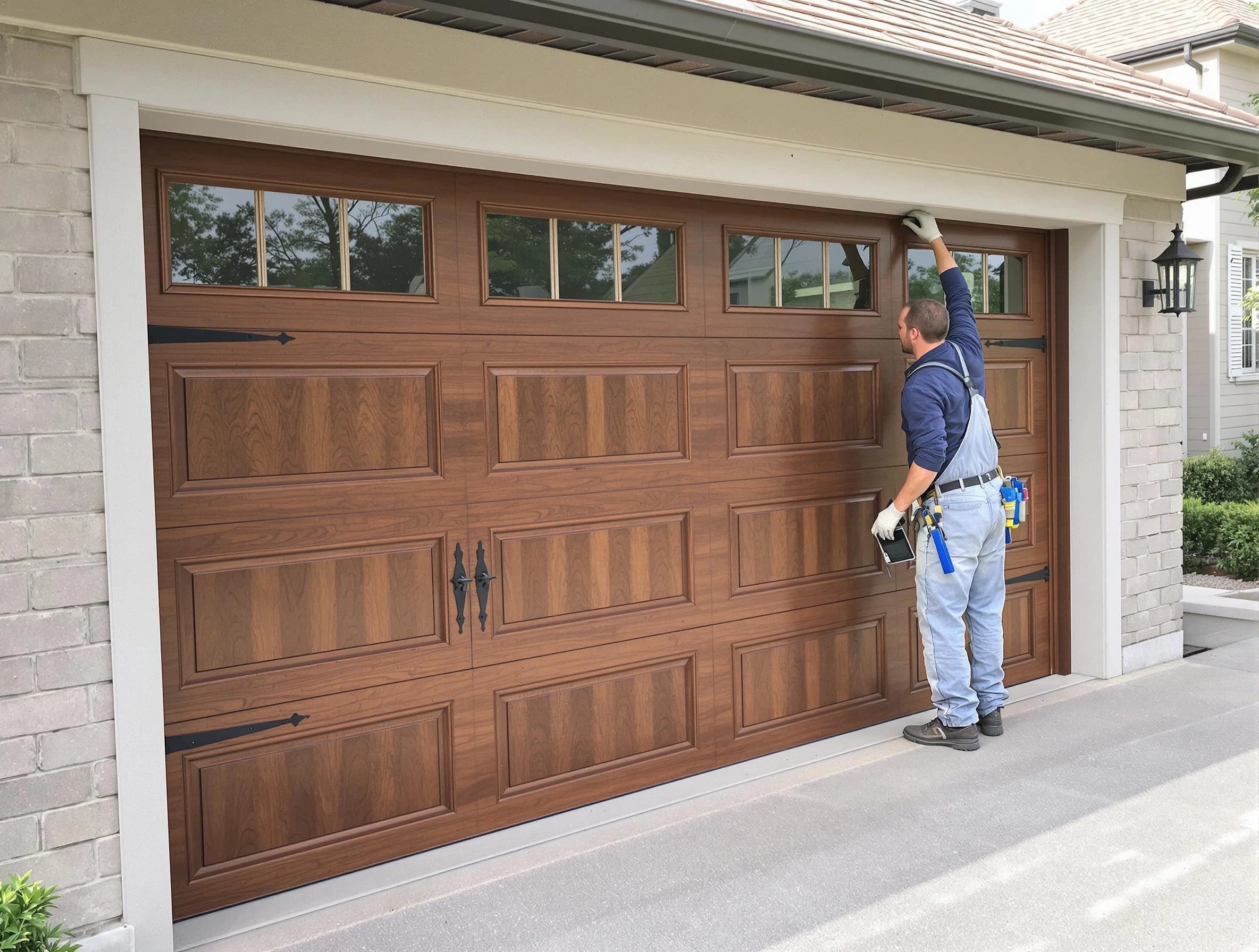 Custom garage door showcase by Corrales Garage Door Repair in Corrales