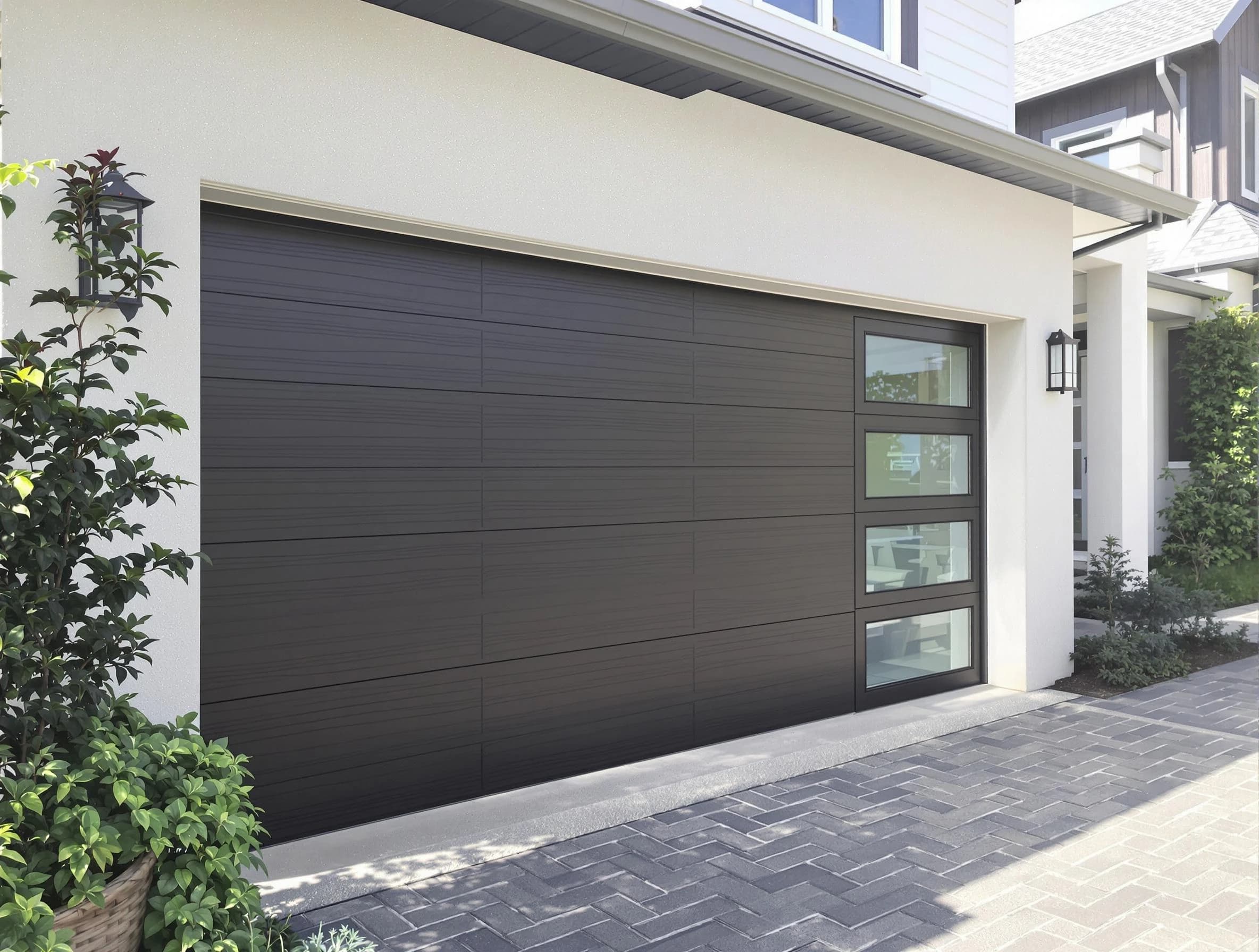 Custom garage door installation by Corrales Garage Door Repair in Corrales