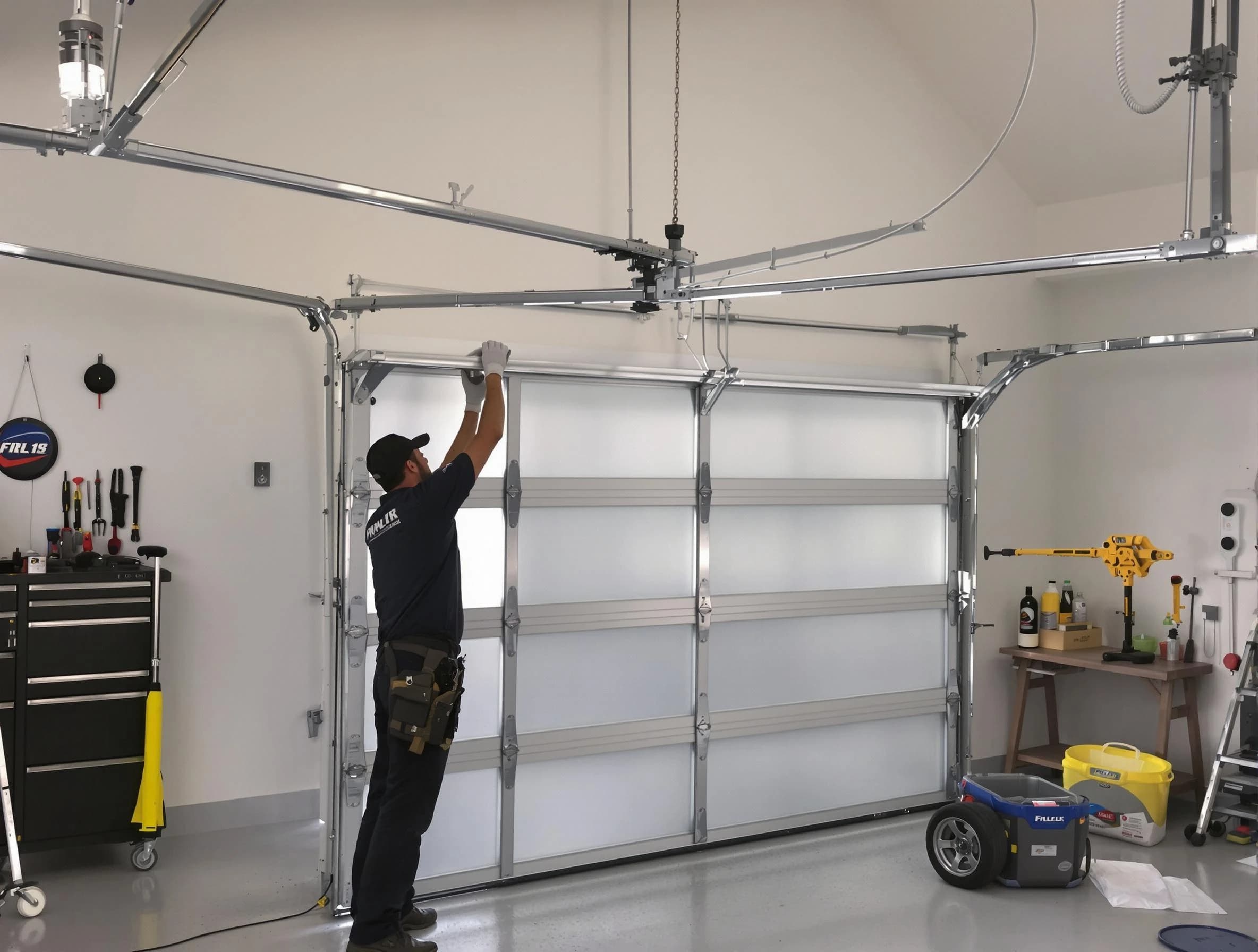 Corrales Garage Door Repair certified team performing precision garage door installation in Corrales