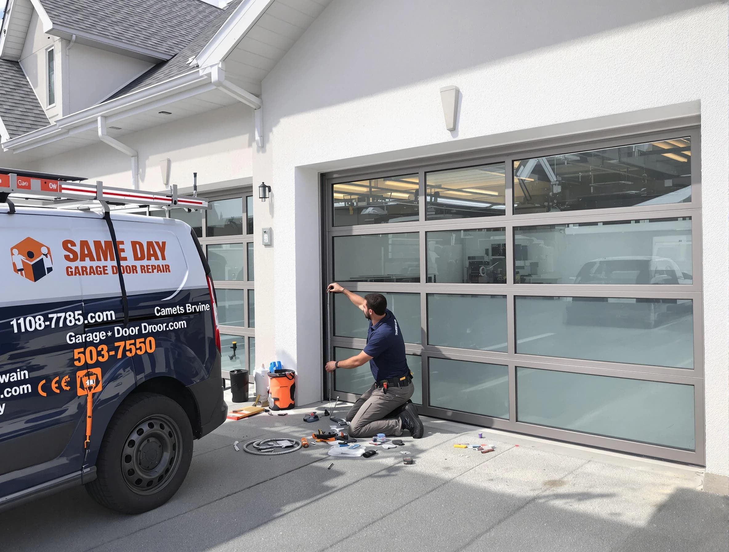 Same-day garage door repair service by Corrales Garage Door Repair in Corrales