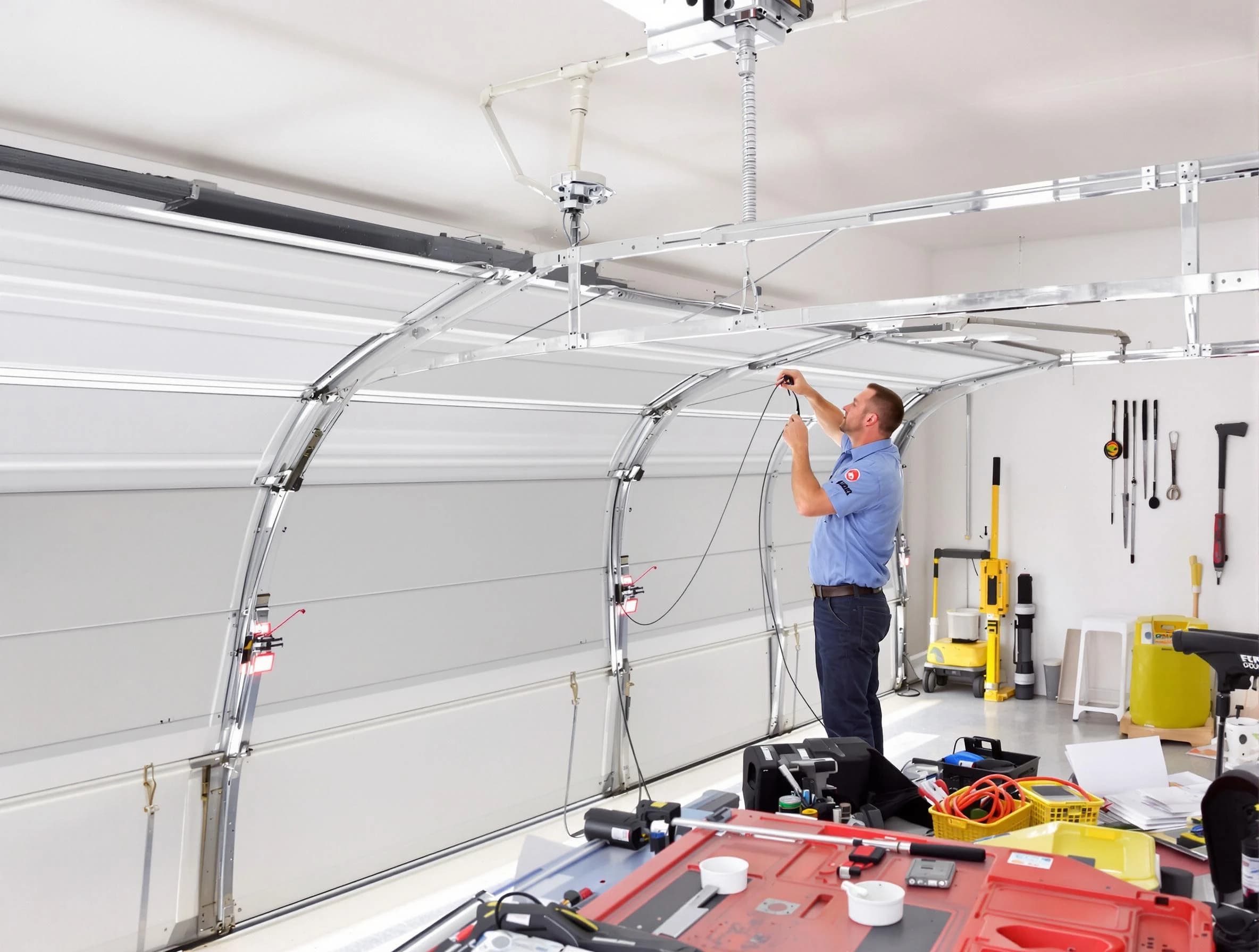 Garage door cable repair service by Corrales Garage Door Repair in Corrales