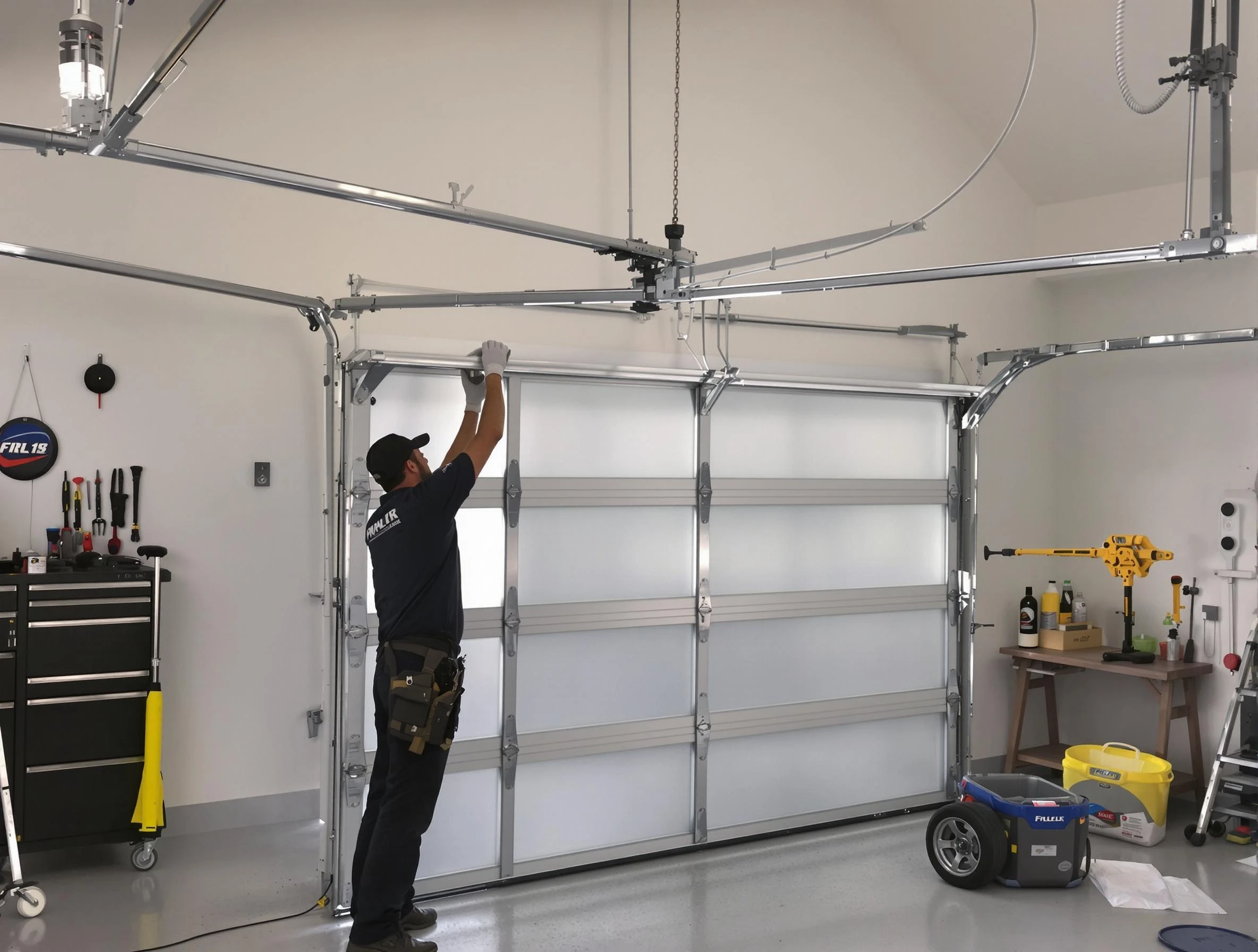 Corrales Garage Door Repair certified team performing precision garage door installation in Corrales