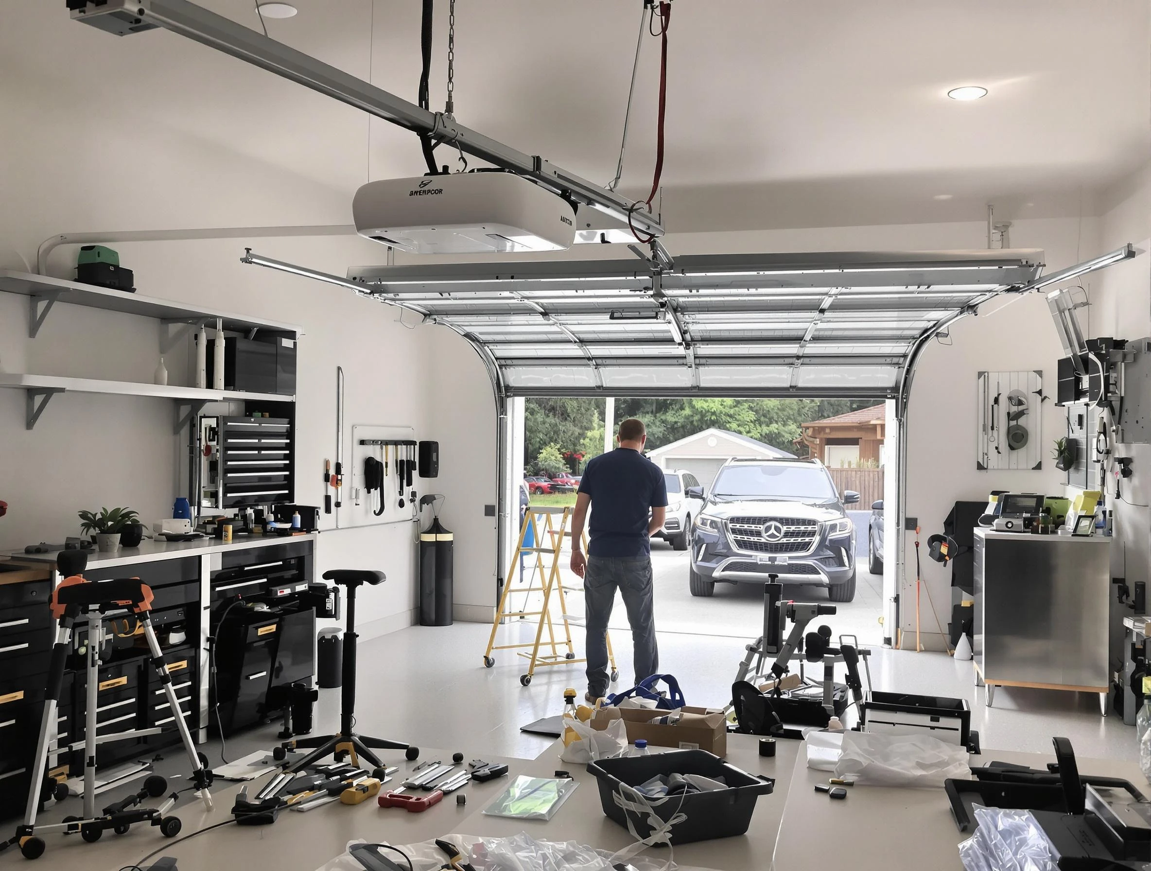 Garage door opener installation by Corrales Garage Door Repair in Corrales
