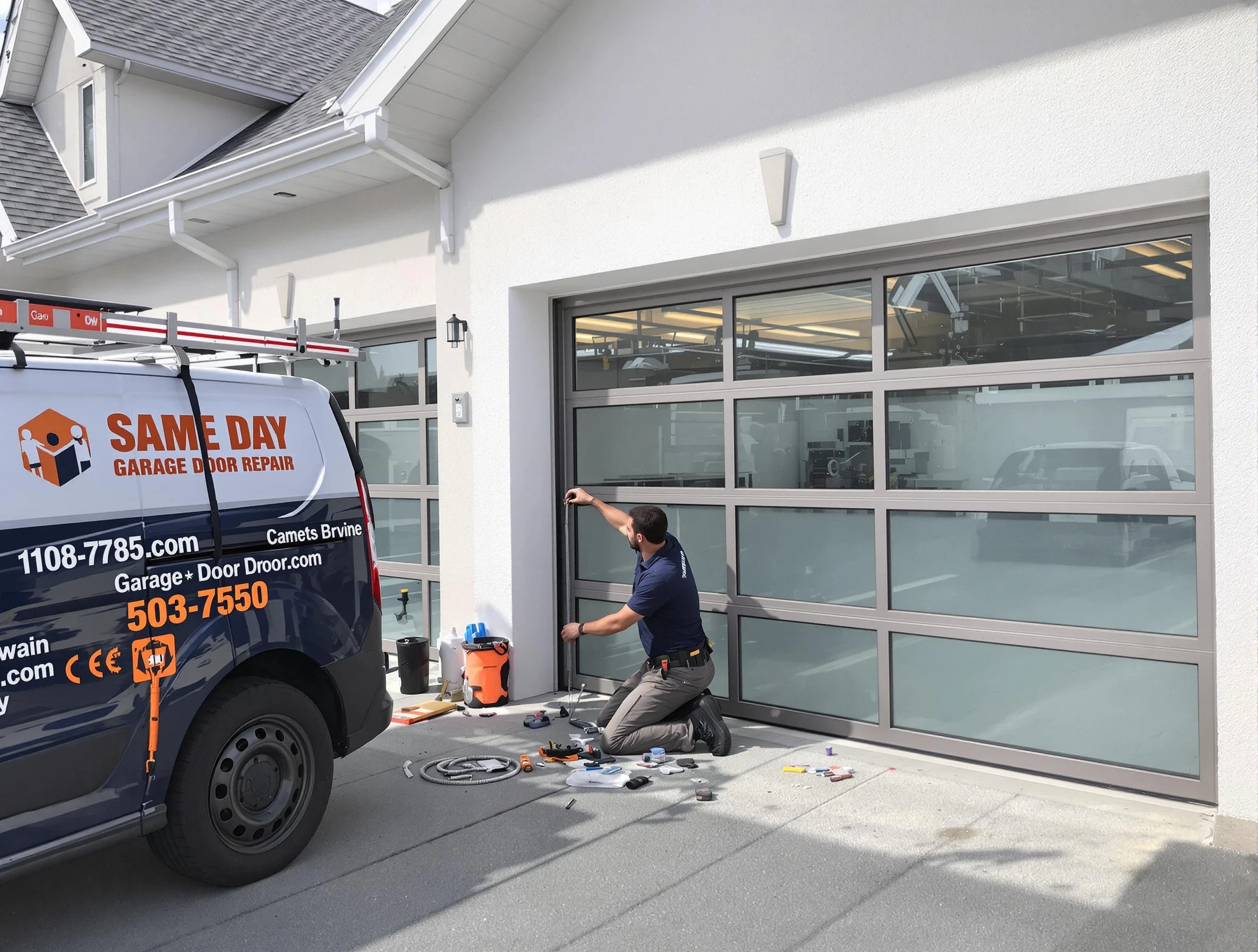 Same-day garage door repair service by Corrales Garage Door Repair in Corrales